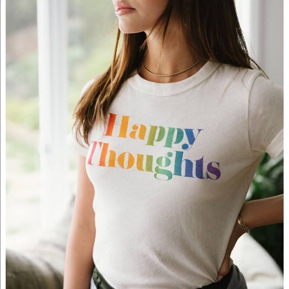 Chaser Happy Thoughts Cotton Tee Medium